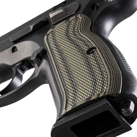 CZ 75 Compact Grips with G10 Tactical Diamond Texture