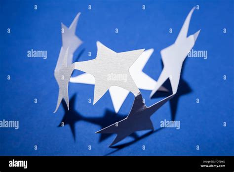 Paper christmas stars Stock Photo - Alamy