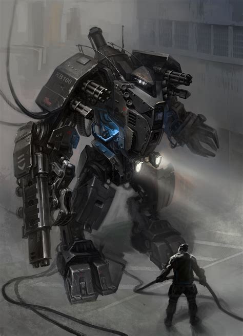 ArtStation - My concept art for different projects (military mech)