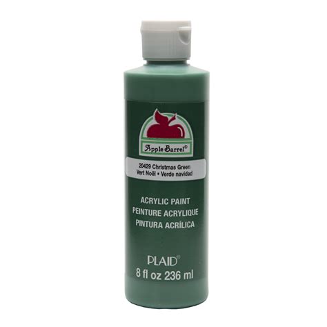 Apple Barrel Christmas Green Acrylic Paint, 8 Fl. Oz. - Walmart.com