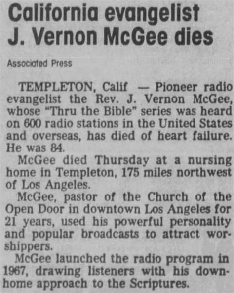 J. Vernon McGee - Newspapers.com