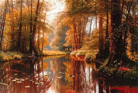 Autumn River Scene - In The Classical Style. L B Painting by Gert J Rheeders - Fine Art America