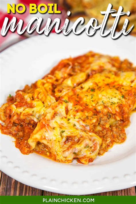 Stuffed Manicotti No Boil Recipe | Dandk Organizer