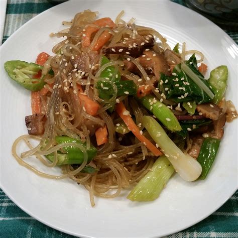 Korean food photo: First time making Japchae! on Maangchi.com