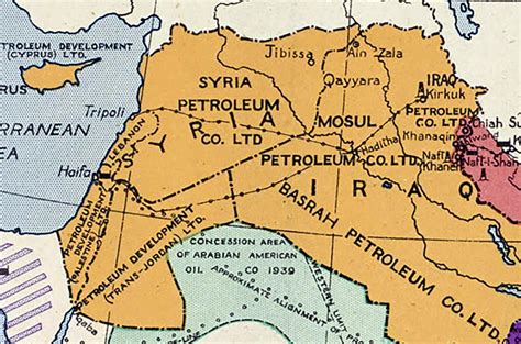 1945 Map of Middle Eastern Country Oil Fields and the USSR - Etsy Canada