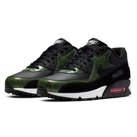 Nike Air Max 90 'Python Pack' QS (Black/Black-Cyber-Fir) - CD0916-001 - Consortium
