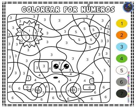 CUADERNO PARA COLOREAR POR NÚMEROS NIVEL AVANZADO – Imagenes Educativas