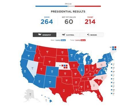 Election Maps Visualizing 2020 U.S. Presidential Electoral Vote Results