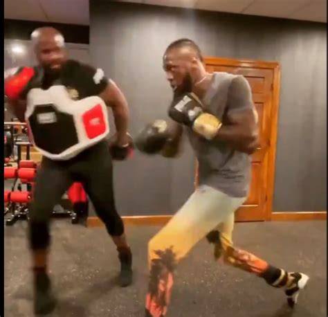 Deontay Wilder shows off vicious power and speed in new training video as he targets next fight ...