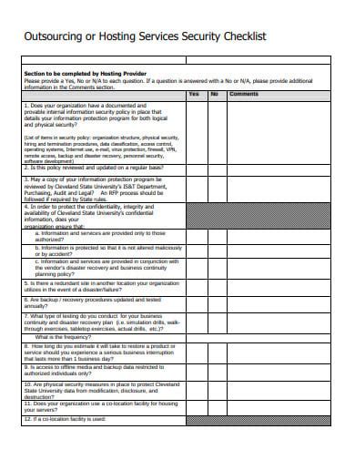 FREE 11+ Security Checklist Templates in Google Docs | MS Word | Pages ...