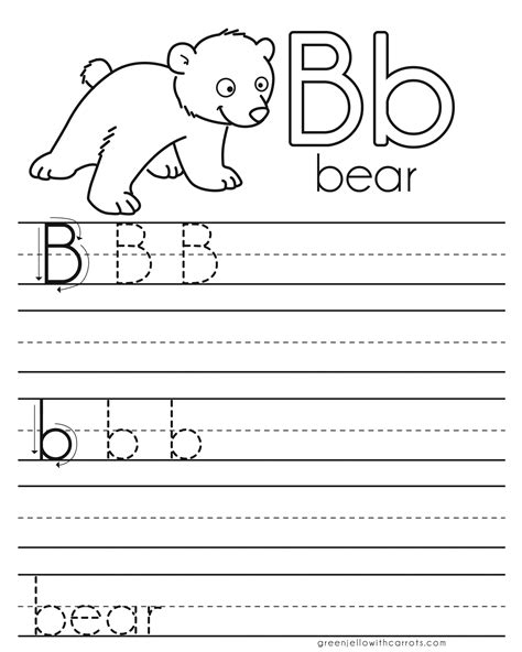 Letter B Worksheets Free Printables