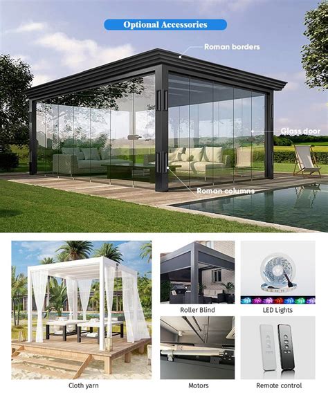 China Aluminum Pergola Home Attachment Manufacturers Suppliers Factory - IMMER