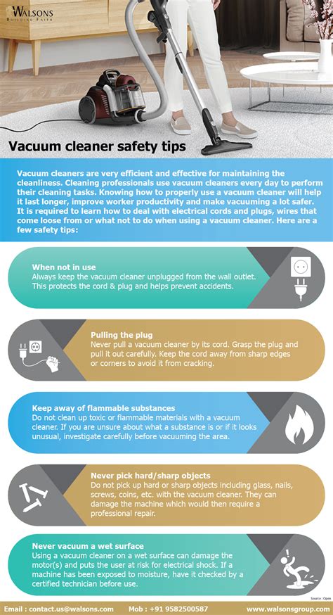 Vacuum cleaner safety tips – walsons