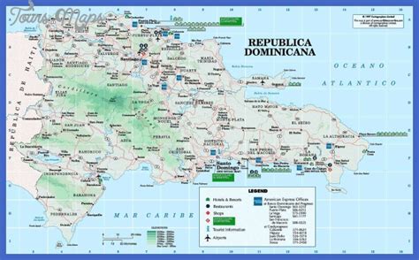 Dominican Republic Map Tourist Attractions - ToursMaps.com