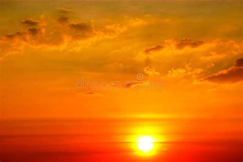 Sunset Sky Orange Sky Red Cloud Outdoor Summer Nature Backgound Stock ...