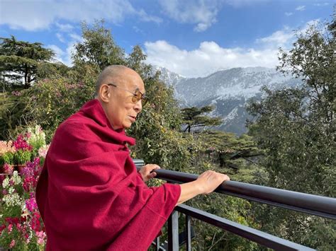 Photo News: His Holiness the Dalai Lama Enjoys the View of Snowy ...