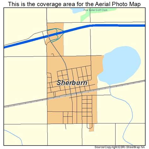 Aerial Photography Map of Sherburn, MN Minnesota