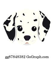 810 Royalty Free Cartoon Dog Dalmatian Breed Clip Art - GoGraph