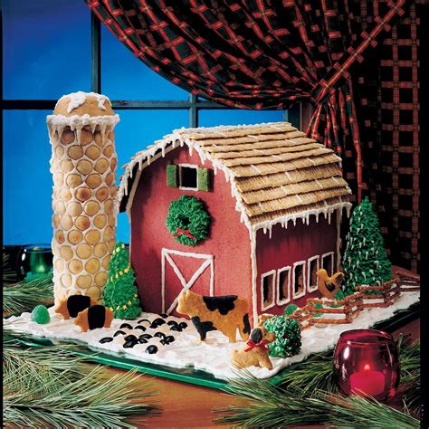 Gingerbread Barn Recipe -We came up with the "plans" for this Christmas gingerbread barn…then ...