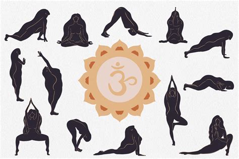 Yoga Illustration Vector Set - Design Cuts