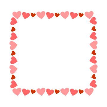 Simple Heart Border PNG Transparent Images Free Download | Vector Files ...