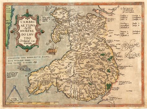 England | Wales map, Map, Ancient maps