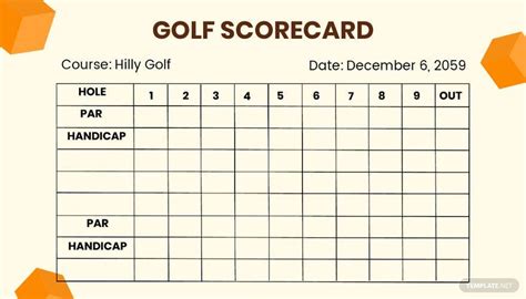 9 Hole Golf Scorecard in Illustrator, PSD, Word - Download | Template.net