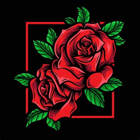 Red Rose Aesthetic Logo References – Mdqahtani