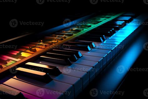 Colorful piano keyboard wallpaper. 23139451 Stock Photo at Vecteezy