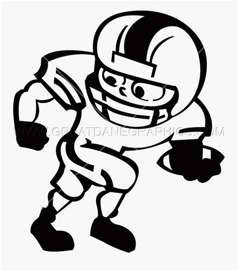 Transparent Football Field Clipart Black And White - Cartoon Football ...