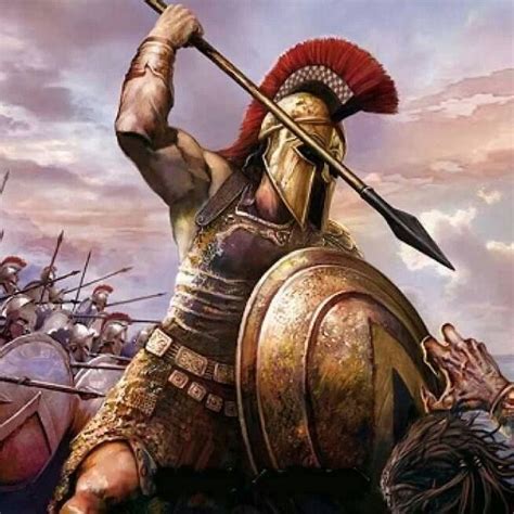 Leonida sta uccidendo un persiano, dietro di lui i 300 Spartan Warrior, Viking Warrior, Greek ...