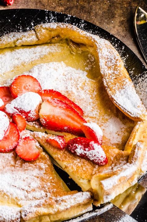 Dutch baby pancake stock image. Image of morning, brown - 71044537