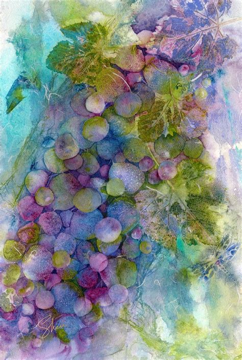 Watercolor Artists International: Contemporary Botanical Watercolour Collage, "Plentiful" by ...