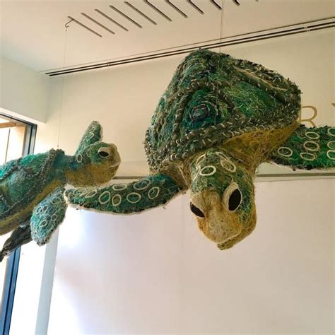 Erub Arts, Darnley Island (@erubarts) • sea turtles made from ghost gear - fishing ropes & nets ...