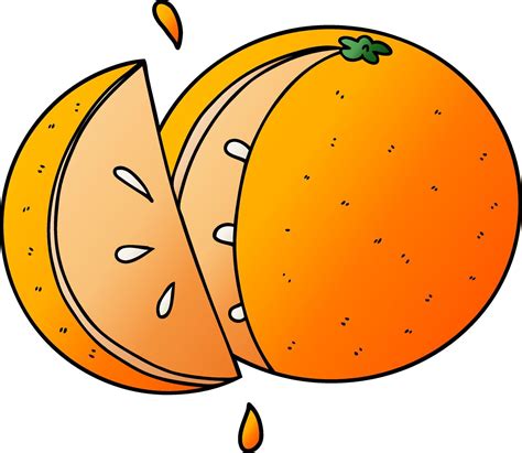 cartoon orange slice 12545836 Vector Art at Vecteezy