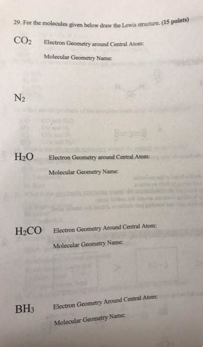 Solved 29. For the molecules given below draw the Lewis | Chegg.com