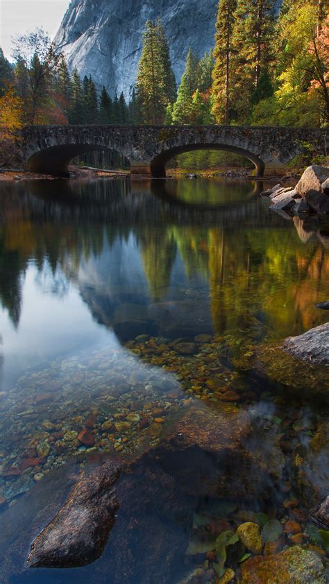 Bridge over the Merced River in Yosemite National Park, California Sierra Nevada, USA | Windows ...