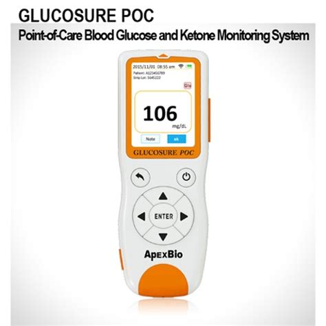 GLUCOSURE POC Point-of-Care Blood Glucose and Ketone Monitoring System ...