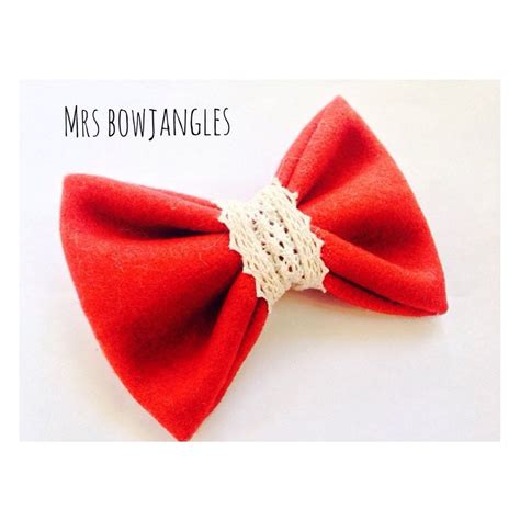 Red hair bow Handmade hair bows & headbands for by MrsBowjangles1