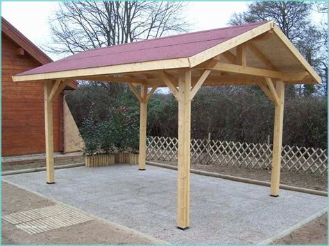 Carport Bois 2 Pentes Carport En Bois Adosse toit En Pente | Trendmetr