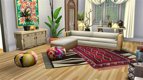 Boho minimal yoga teacher house | Sims 4 body mods, Sims 4, Sims 4 custom content