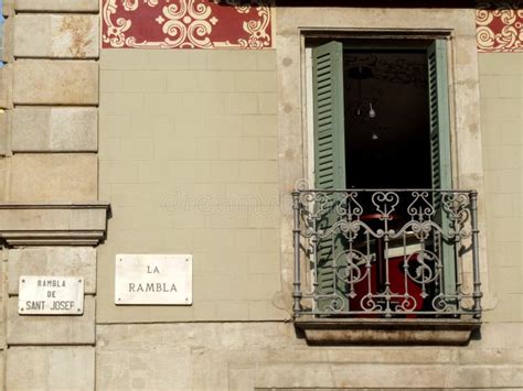 La Rambla Architecture Detail Stock Photo - Image of architecture ...