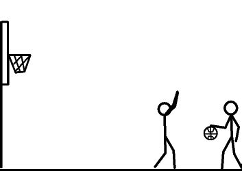 Stickman Playing Basketball GIF | GIFDB.com