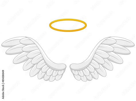 angel wings cartoon Stock Vector | Adobe Stock