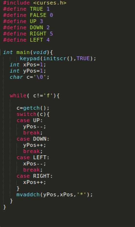 write a program in c that uses the curses library | Chegg.com