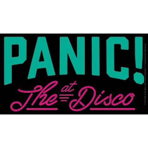 Panic at the Disco Logo Vinyl Sticker Officially Licensed - Etsy