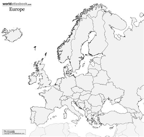 Blank map of Europe without countries | Homeschool Geography ...