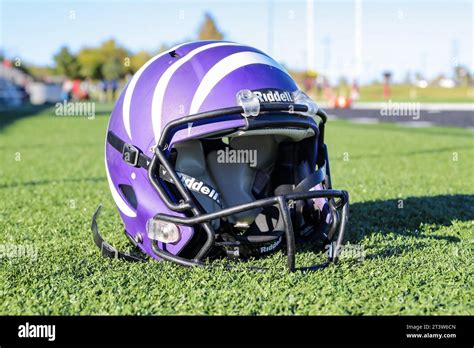 October 26, 2023:.Ouachita Baptist University Tigers helmet the NCAA ...