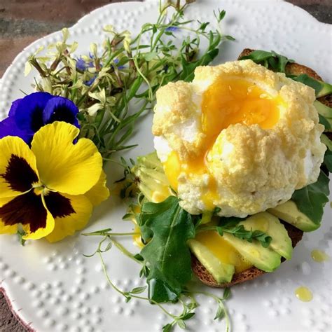 Cloud Egg Avocado Toast with Wild Arugula