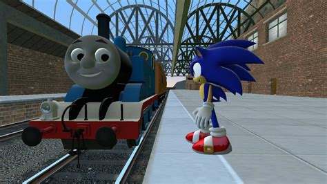 Sonic meets Thomas by CyotheLion on DeviantArt